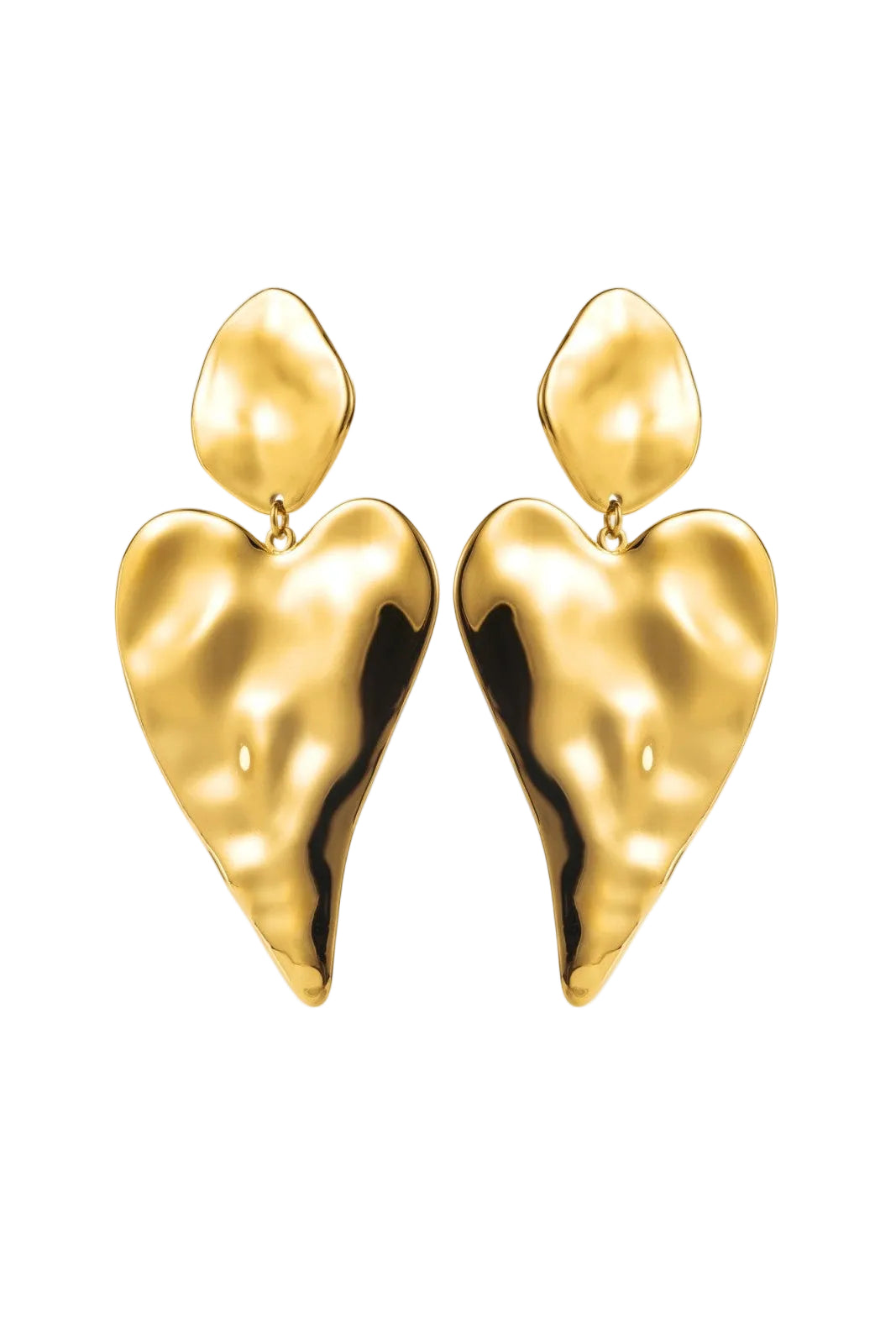 Ella and Rapha BIG HEART orecchini oro acciaio inox