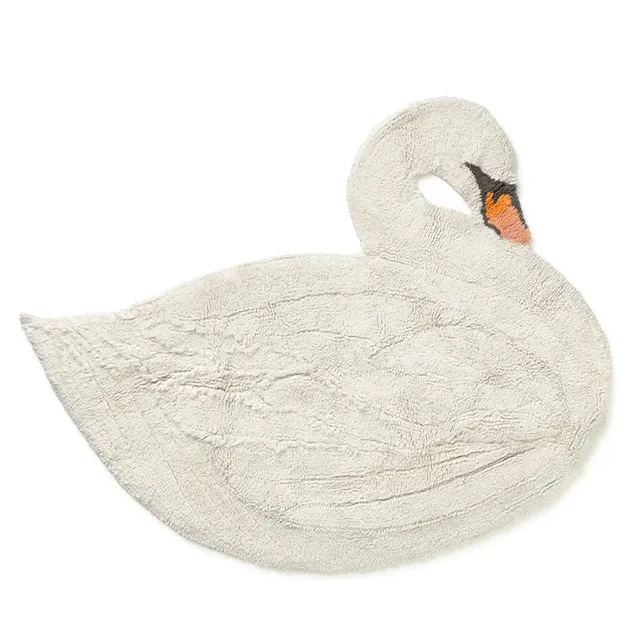 Lorena Canals Swan tappeto sagomato 120 cm lavabile