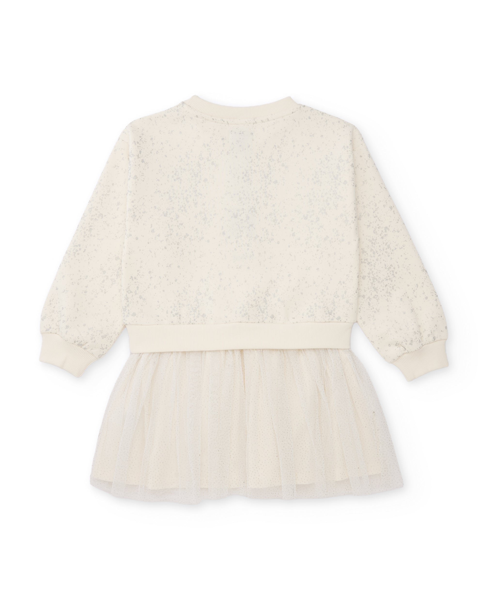 Tuc Tuc vestito bambina tulle ricamato bianco
