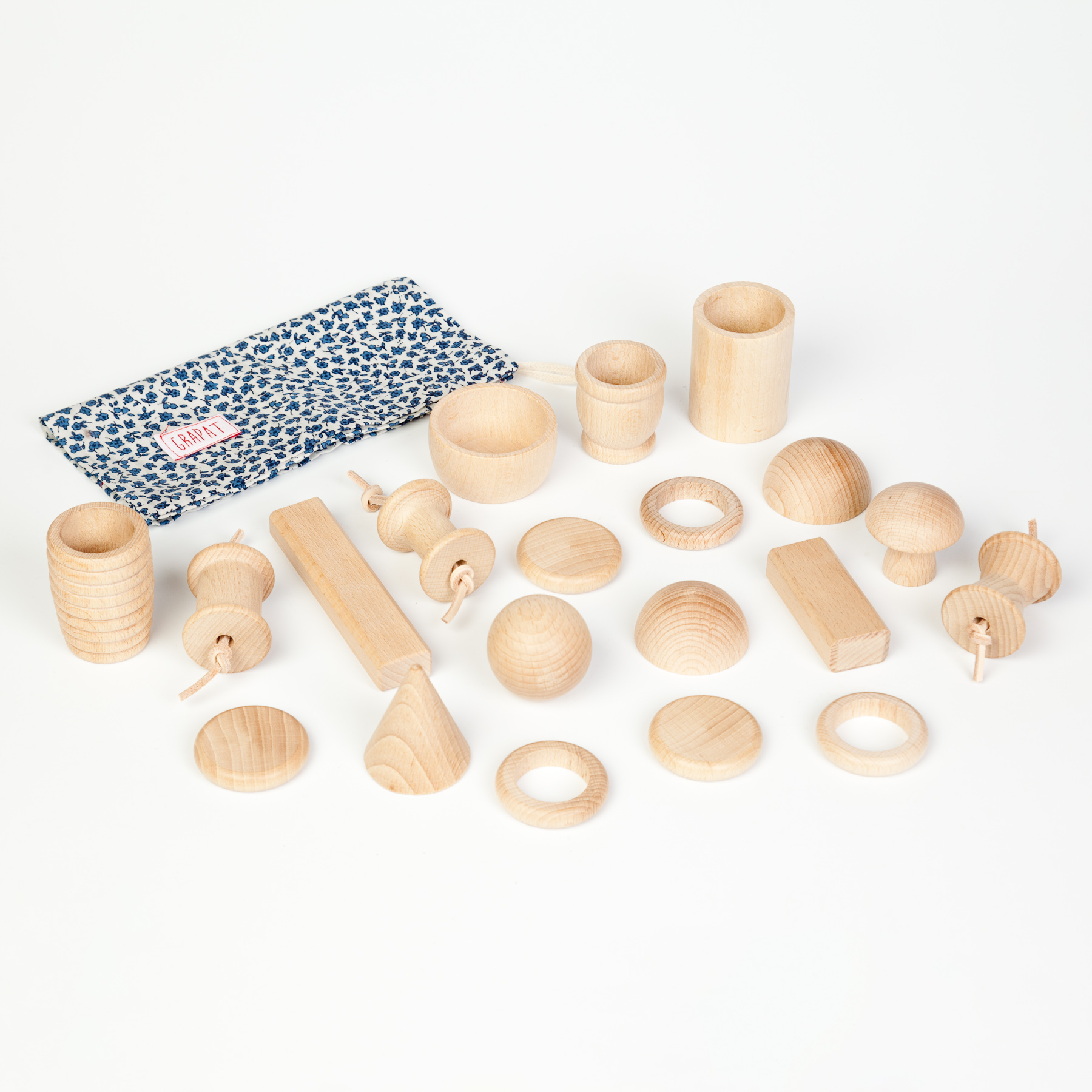 Grapat Cesto dei Tesori gioco legno 20 pezzi naturale