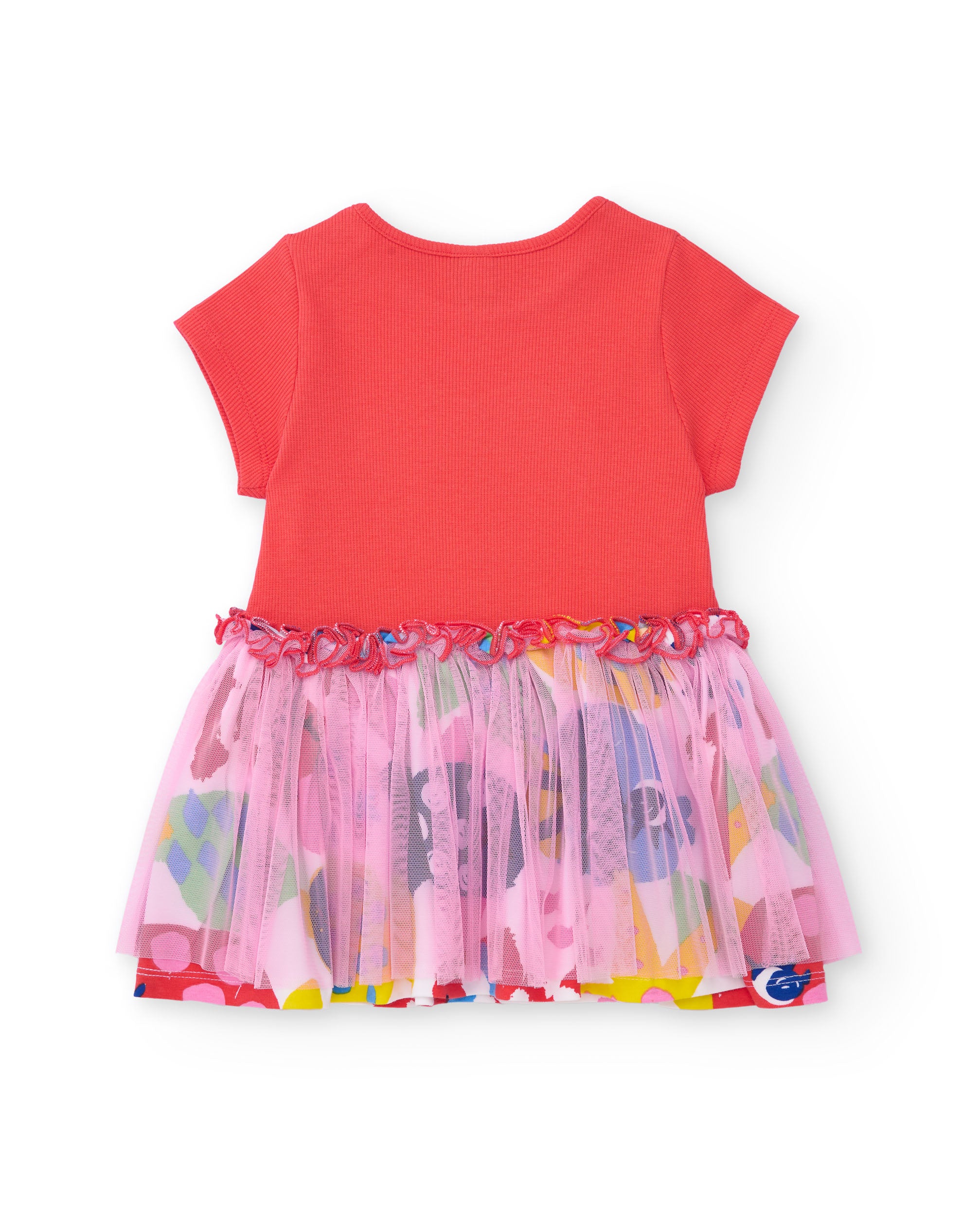 Tuc Tuc vestito bambina rosso cuore paillettes tulle