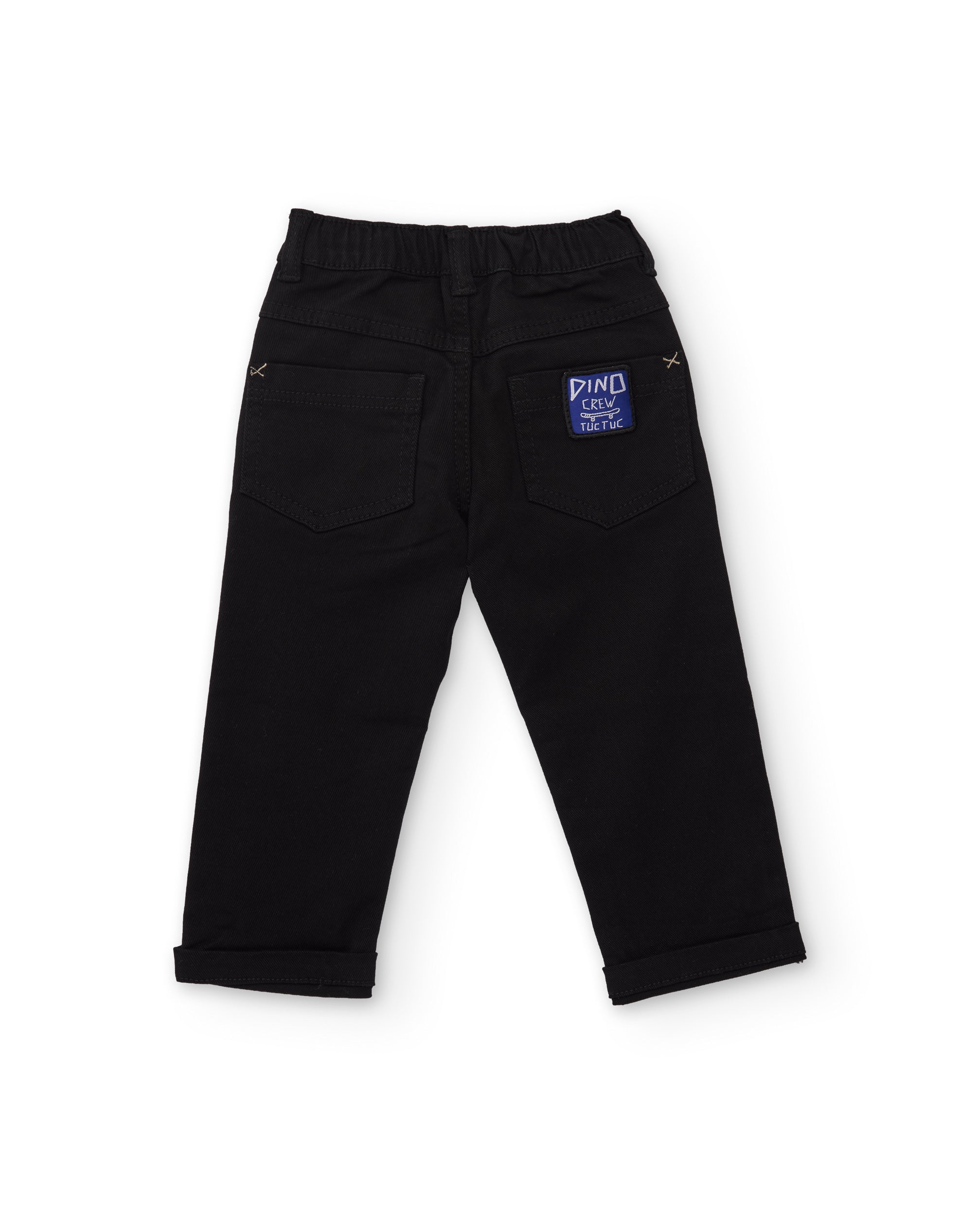 Tuc Tuc pantalone bimbo twill nero vita regolabile