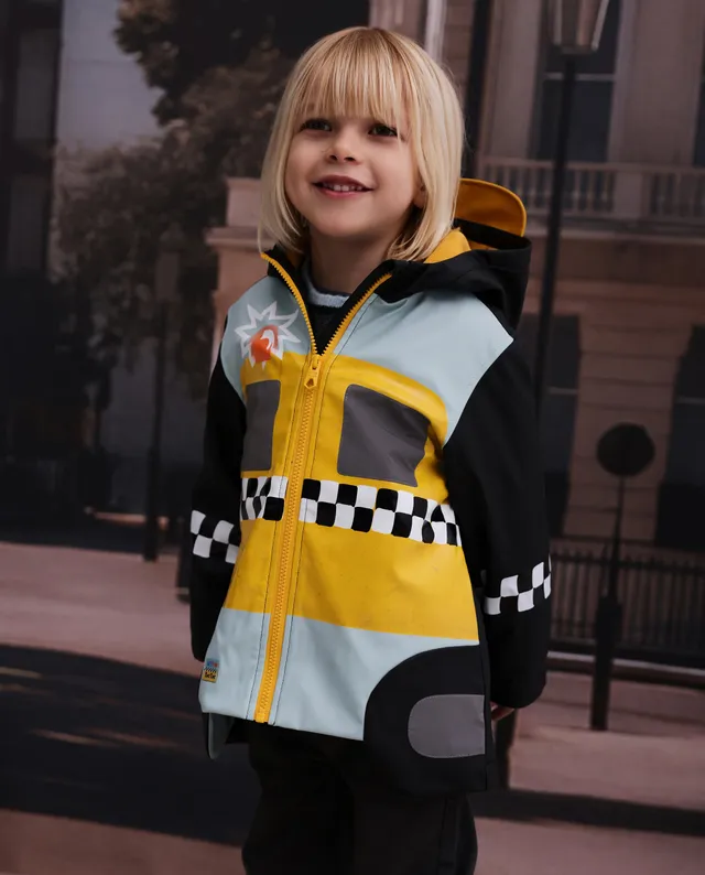 Tuc Tuc NY Fun giacca pioggia bambino nera taxi