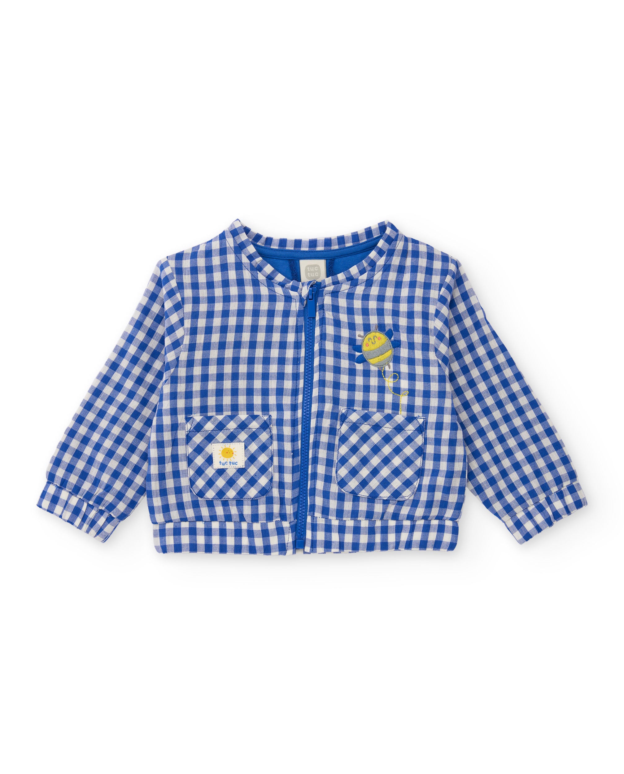 Tuc Tuc completo 3 pezzi neonato blu maglia giacca