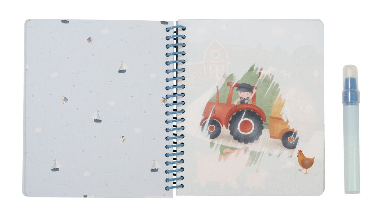Little Dutch Jim Friends libro magico acqua riutilizzabile