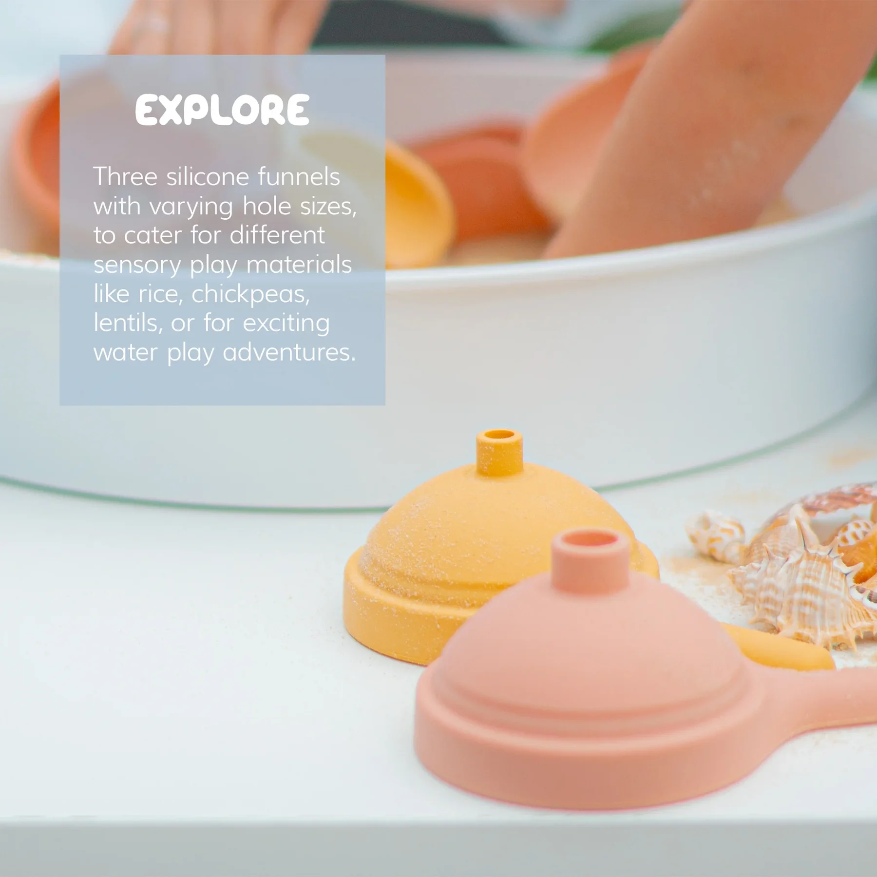 Inspire My Play set travasi yellow silicone 12 pezzi con guida