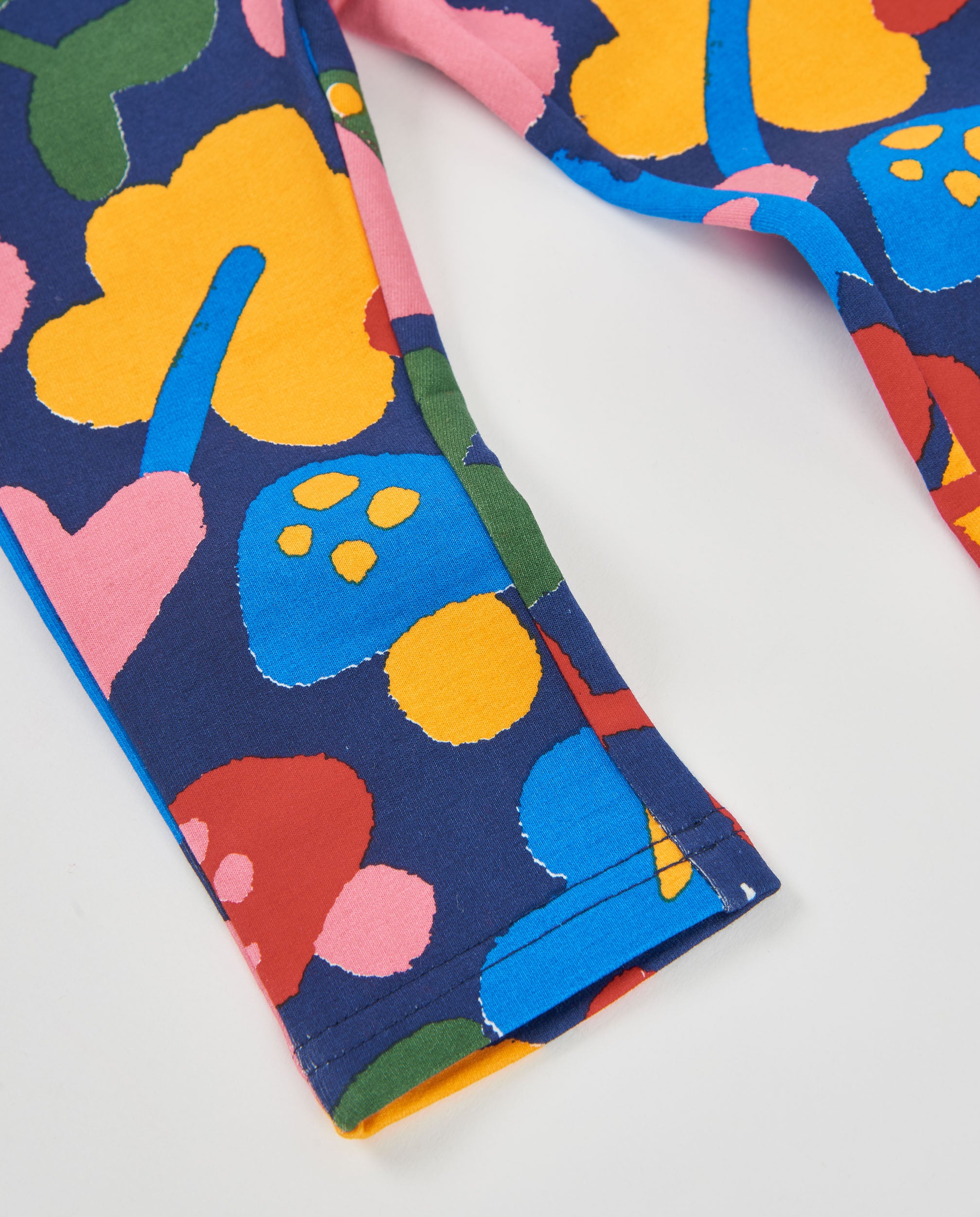 Tuc Tuc leggings bambina felpa floreale blu