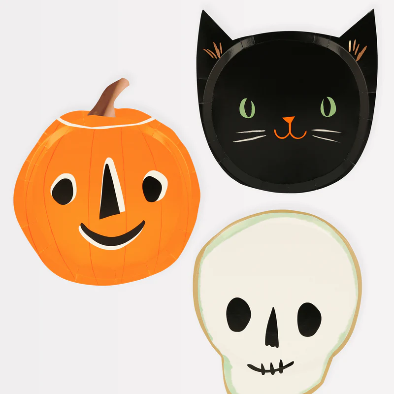 Meri Meri It’s Halloween Piatti di Carta 8 Pezzi