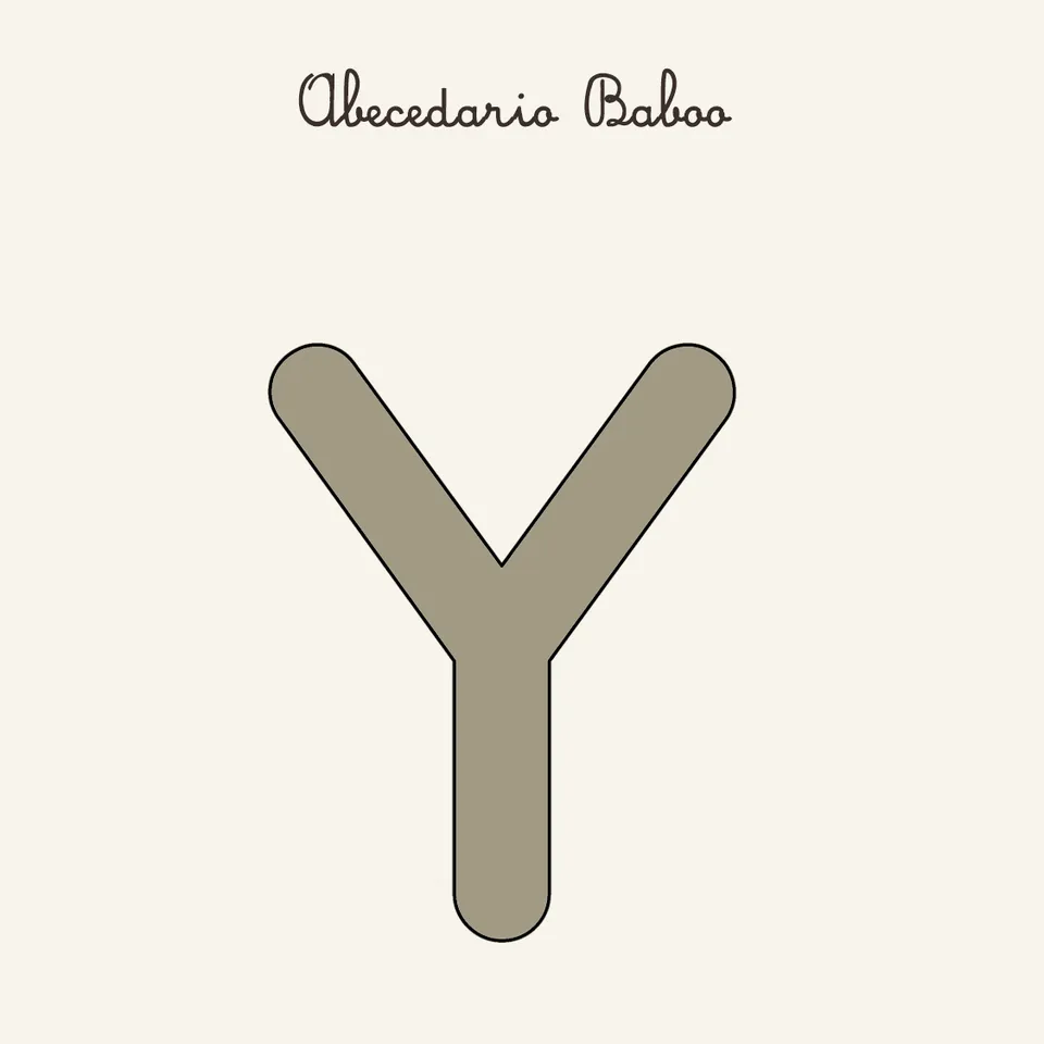 Baboo Abecedario lettera Y schede PDF A4 bambini 4+