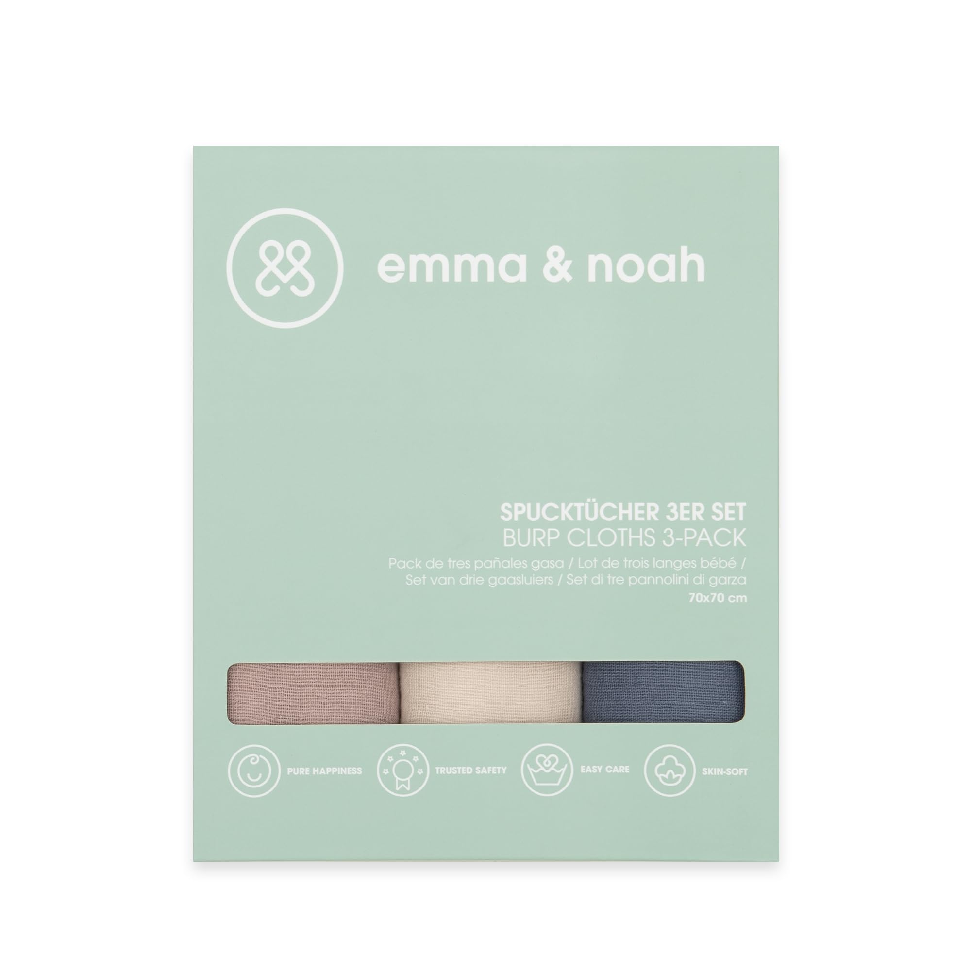 emma & noah Pannolini Garza 70x70 Cielo Notturno 3 pz Bio