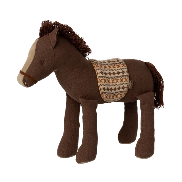 Maileg Pony medio pupazzo cotone marrone 21 cm