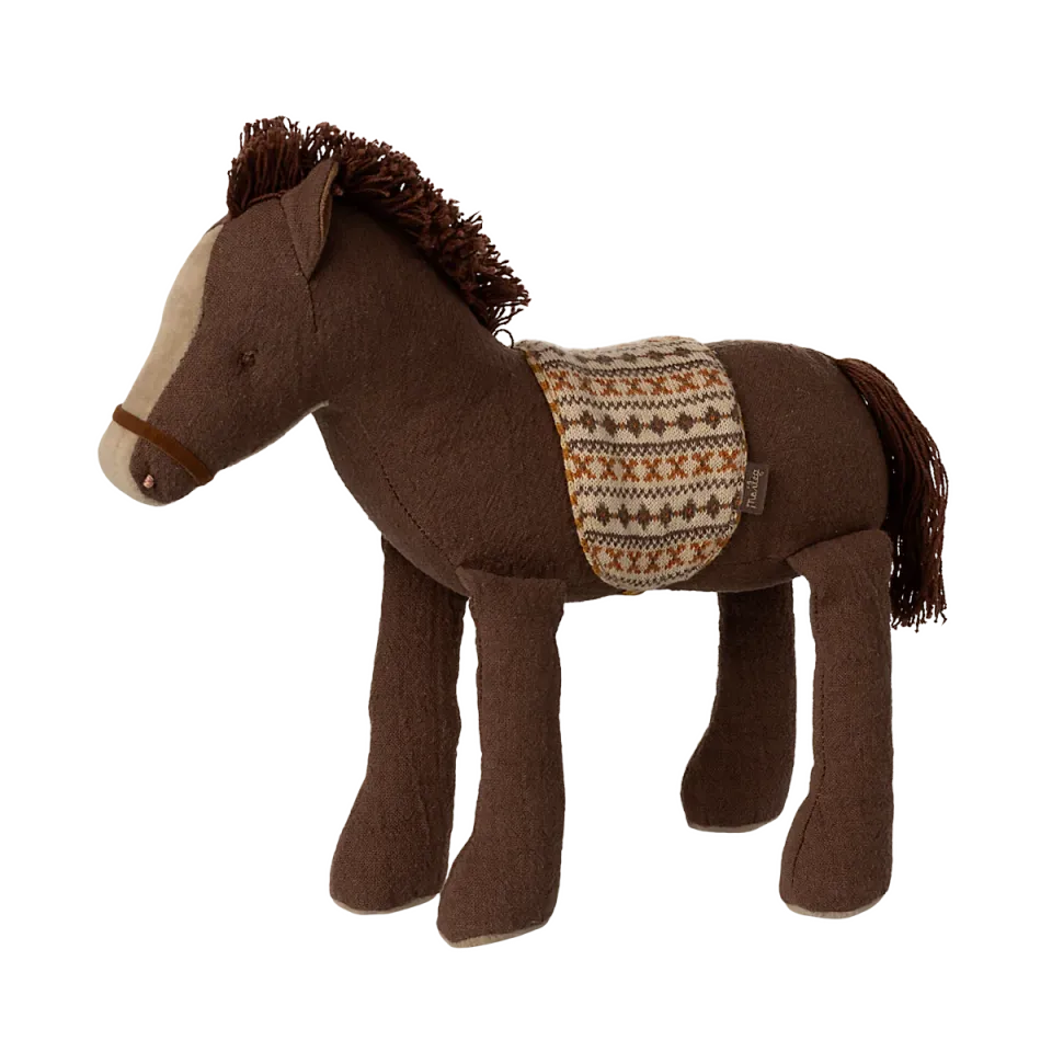 Maileg Pony medio pupazzo cotone marrone 21 cm