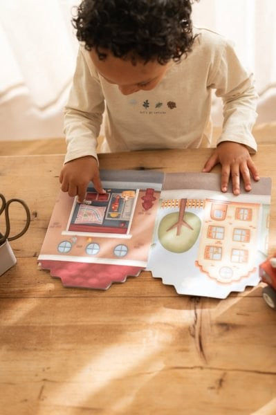 Little Dutch Bomberos libro stickers riusabile bimbi