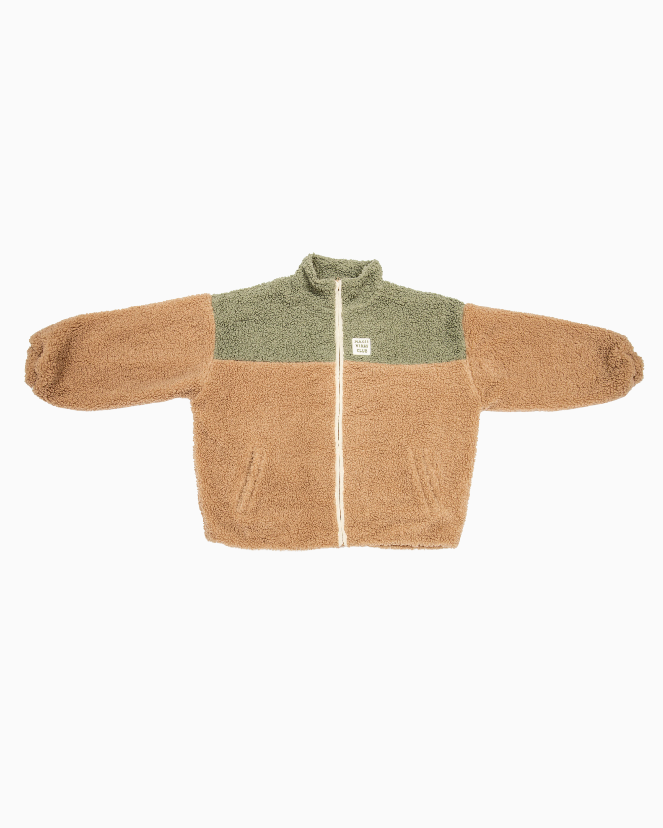 Ella and Rapha Sun giacca teddy donna verde pile