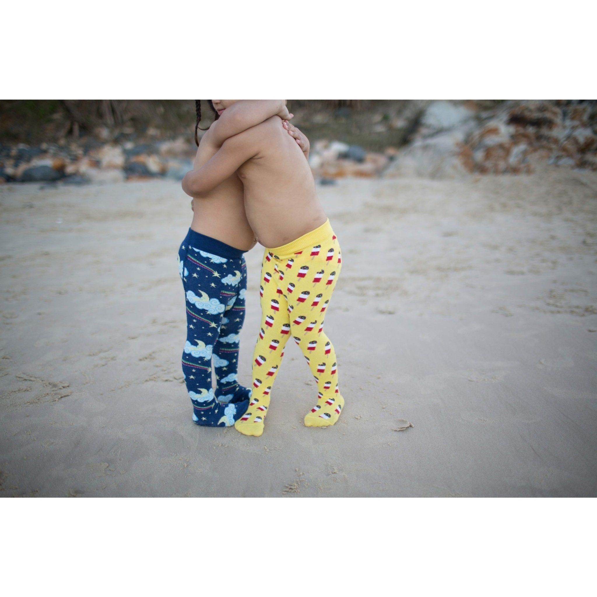 Slugs & Snails Lemon Lightening collant bimbo blu cotone bio