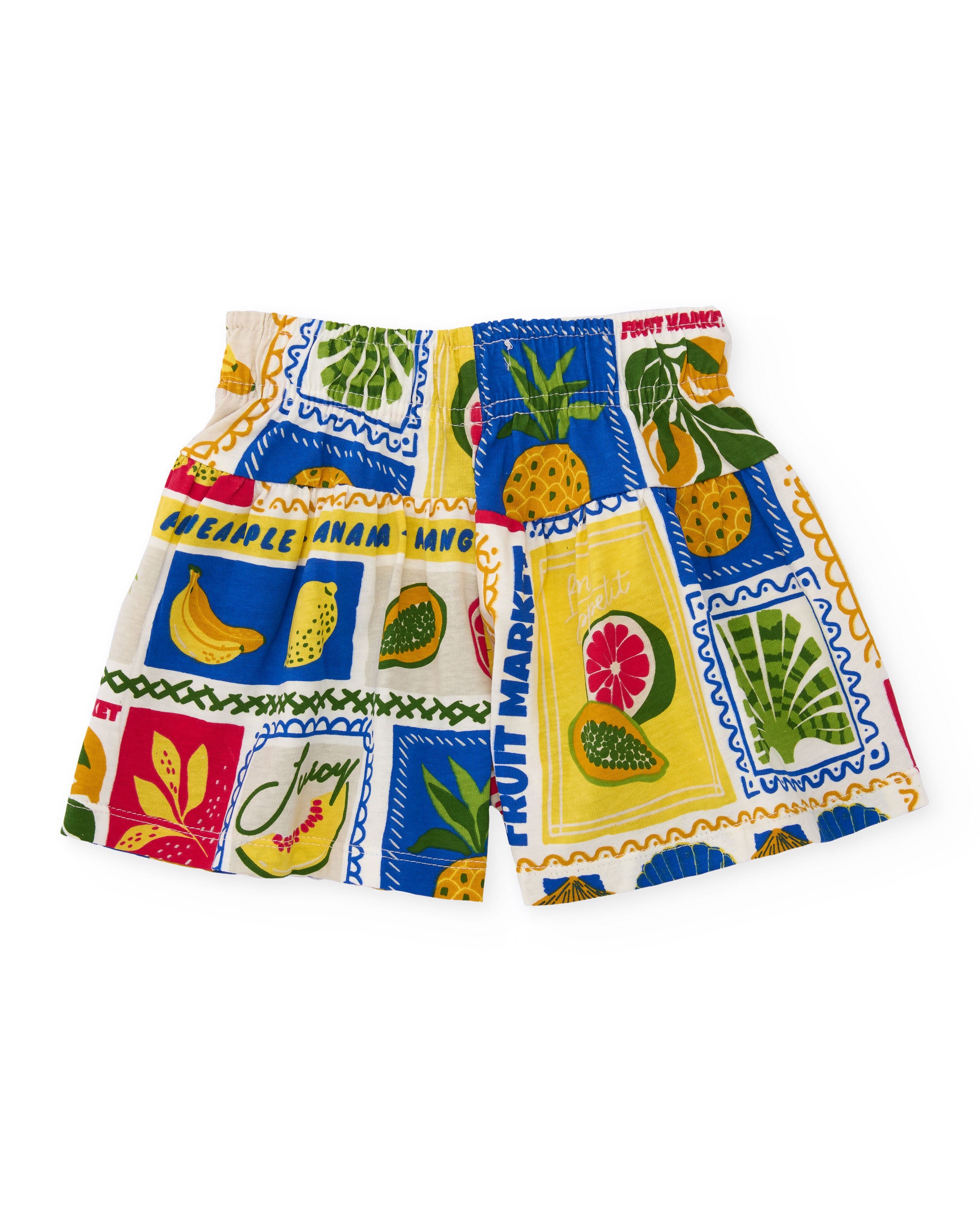 Tuc tuc shorts maglina stampa frutta beige bambina