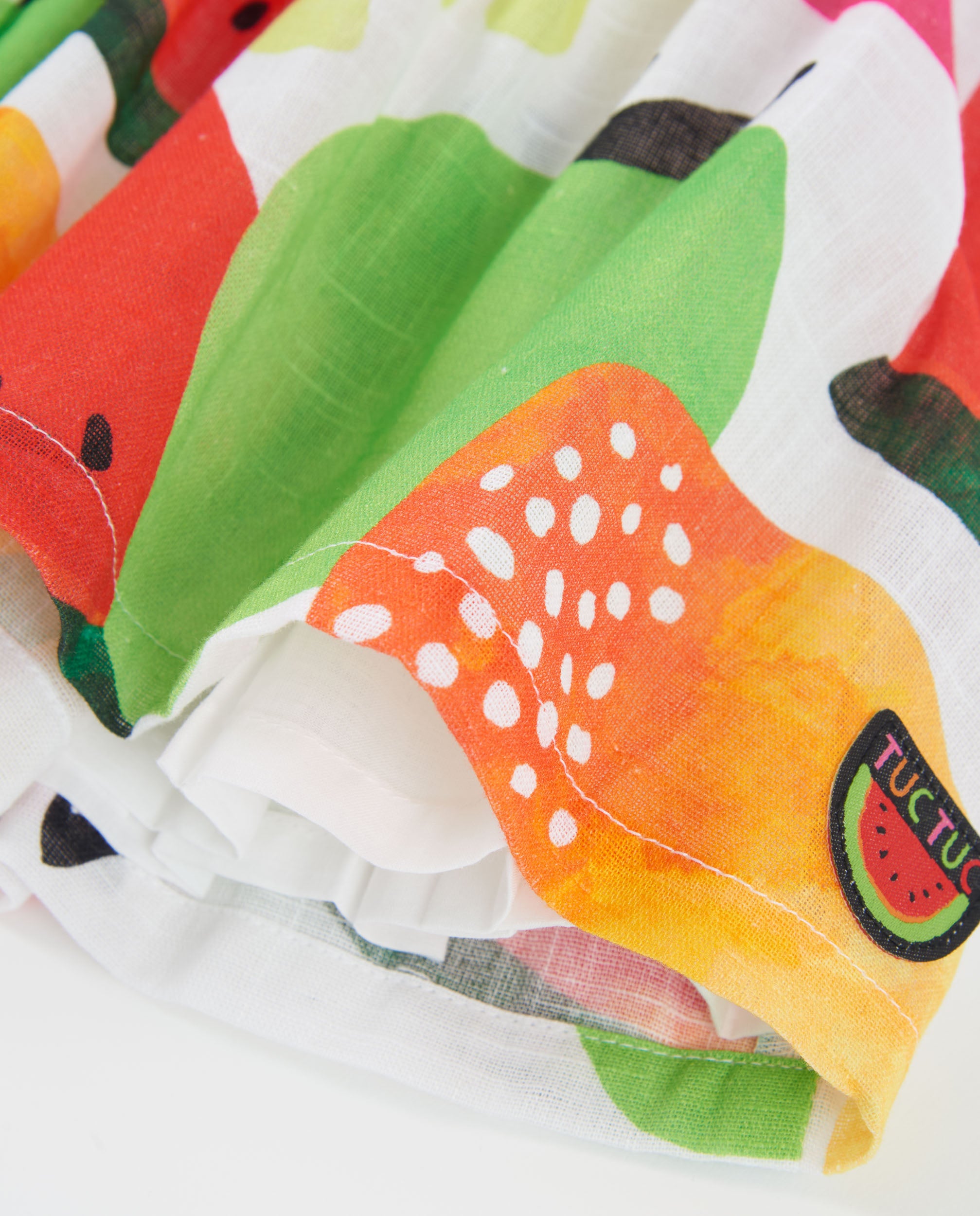 Tuc Tuc vestito bambina fantasia frutta multicolore