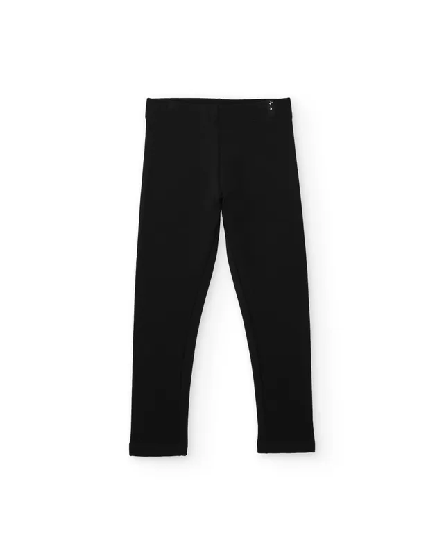 Tuc Tuc leggings bambina felpati lunghi neri