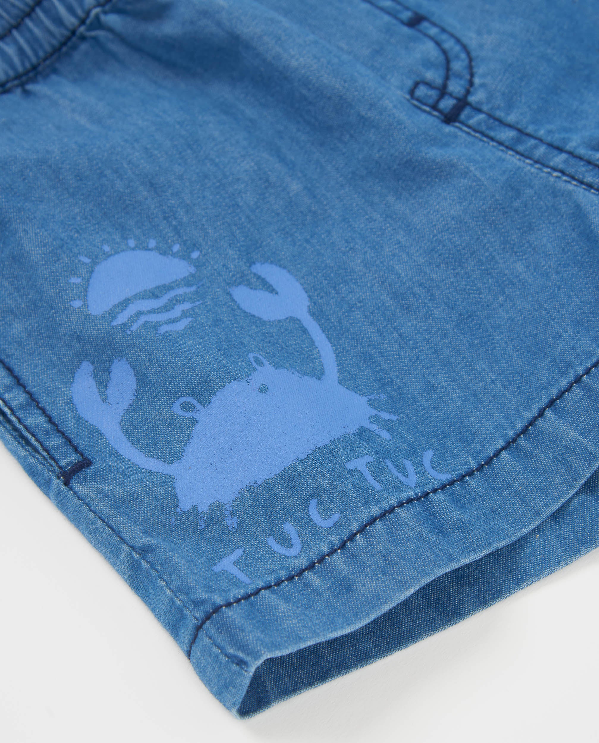 Tuc Tuc Denim bermuda jeans bambino blu denim