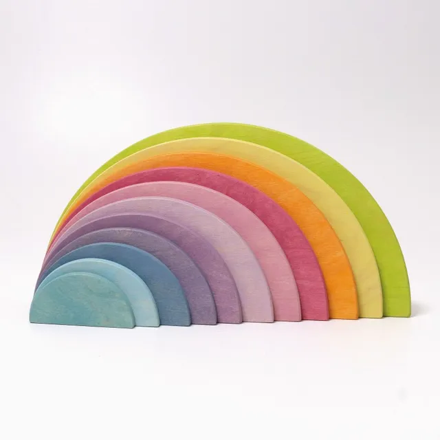 Grimm's Semicerchi Pastello arcobaleno legno 11 pezzi