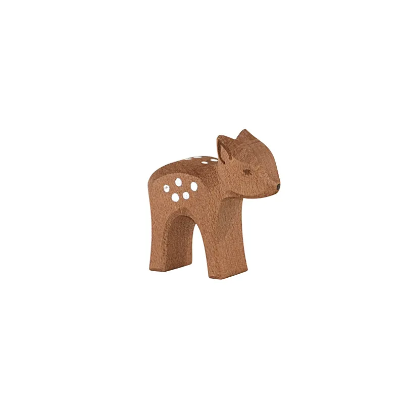 Ostheimer Cerbiatto testa giù figura legno H 4,5 cm