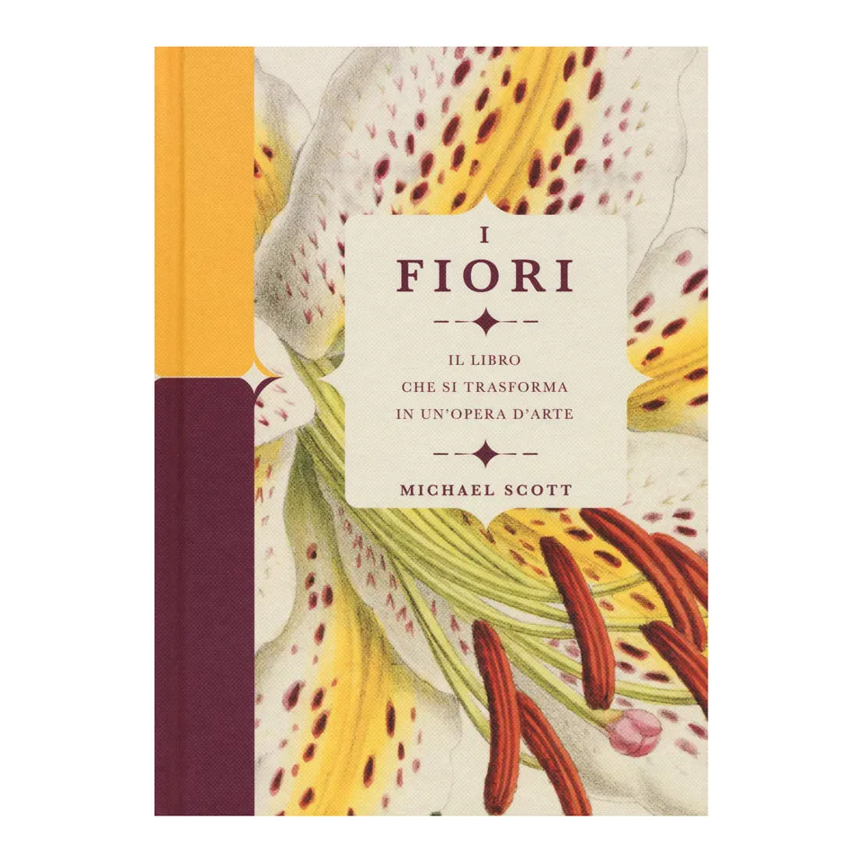 Fiori libro che si trasforma in opera d'arte libro creativo