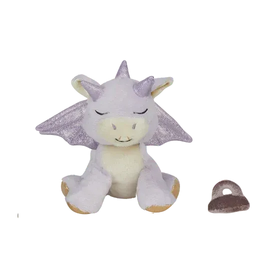 OlliElla Baby Binky Dragon peluche Misty Lavender 23 cm
