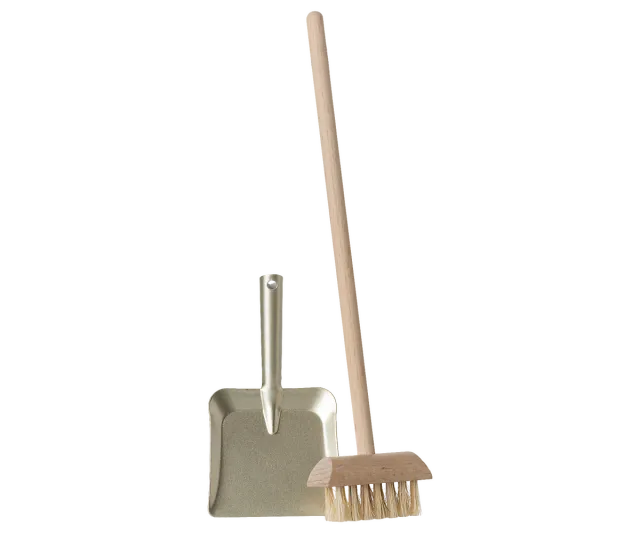 Maileg Scopa e Paletta Miniatura Casa Bambole 17,5 cm