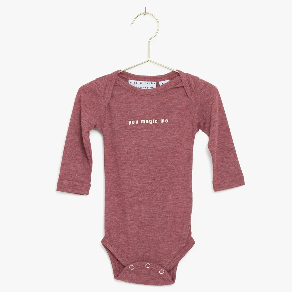 Ella and Rapha You Magic Me body neonato terracotta cotone