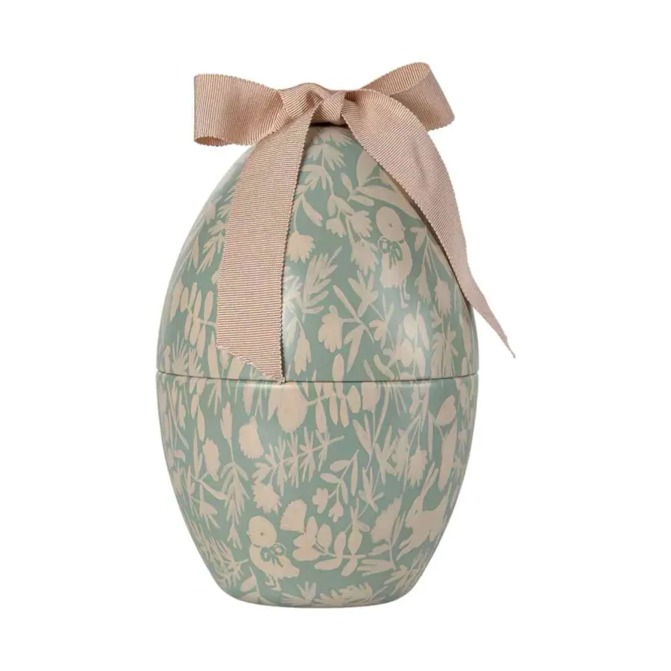 Maileg Uovo di Pasqua in metallo blu 18 cm da riempire