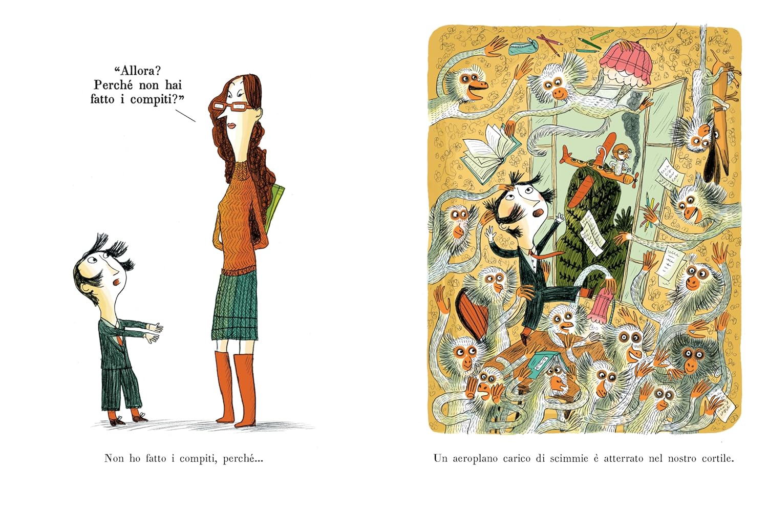 Panini Non ho fatto i compiti perché libro 48 pagine da 6 anni