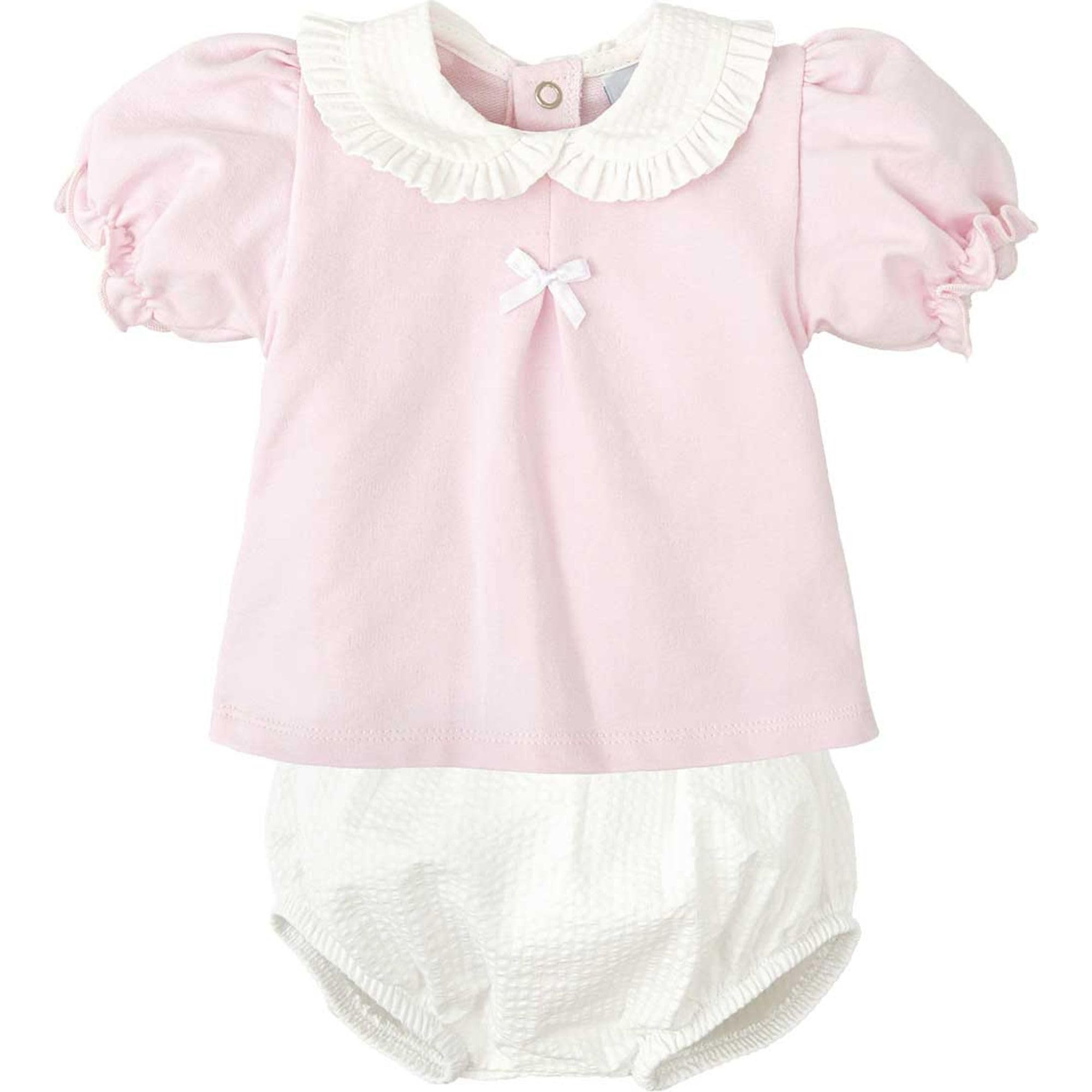Babidu Set Maglietta Culotte 0-3 Mesi Cotone Azzurro