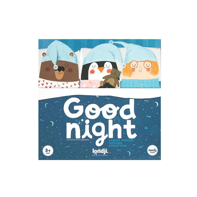 Londji Good Night gioco da tavolo memory 3 giochi