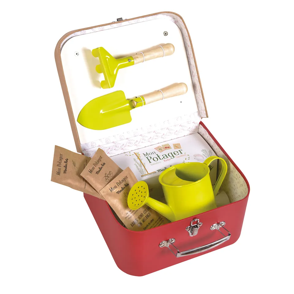 Moulin Roty Le Jardin cofanetto piccolo giardiniere 7 pezzi