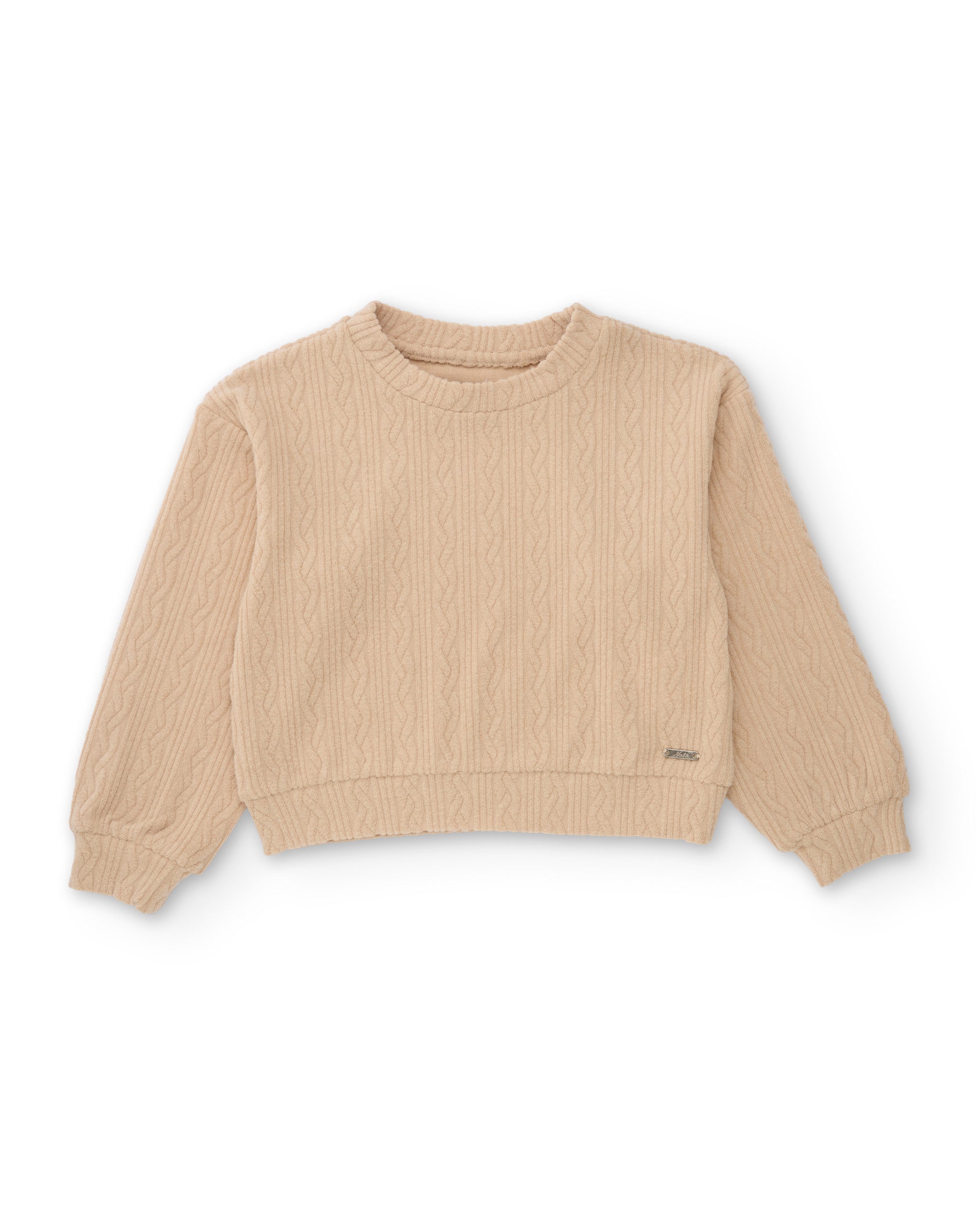 Tuc Tuc maglione bambina beige vestibilità comoda