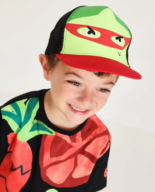 Tuc Tuc cappello bambino con visiera verde maschera