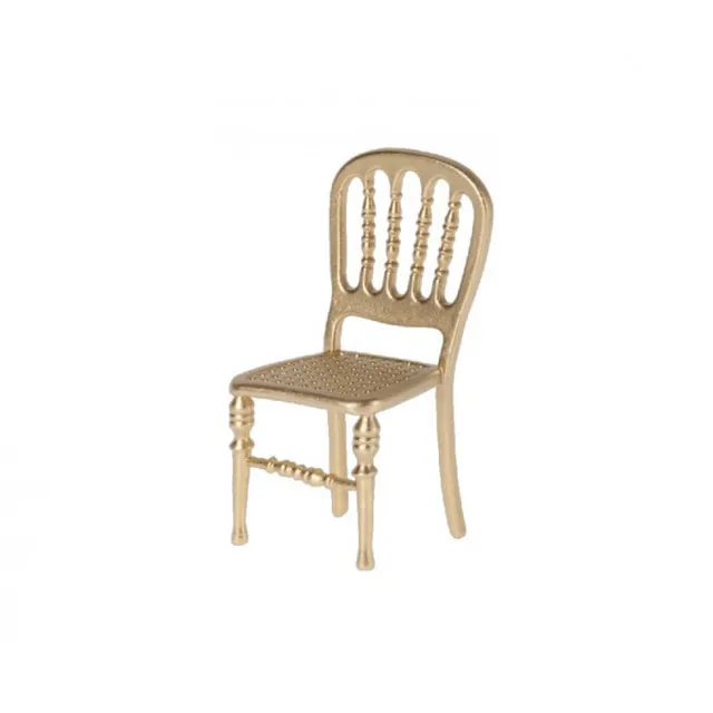 Maileg Micro Sedia Oro Miniatura per Topo Metallo 8 cm