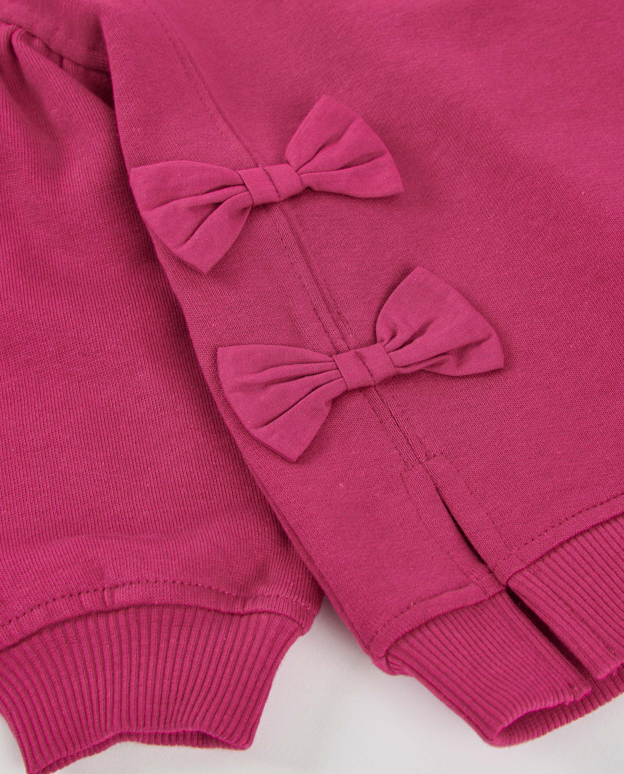 Tuc Tuc Little Ballerina felpa bambina fucsia con fiocchi