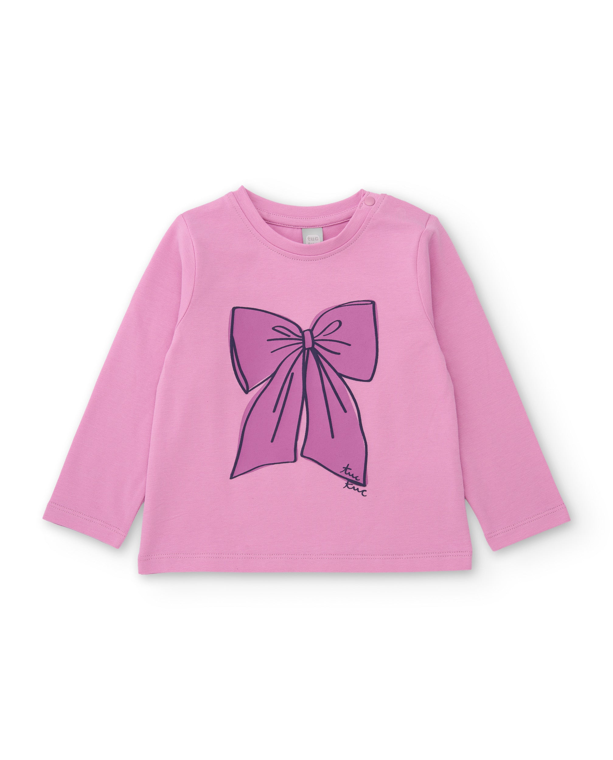 Tuc Tuc maglietta bambina rosa fiocco cotone