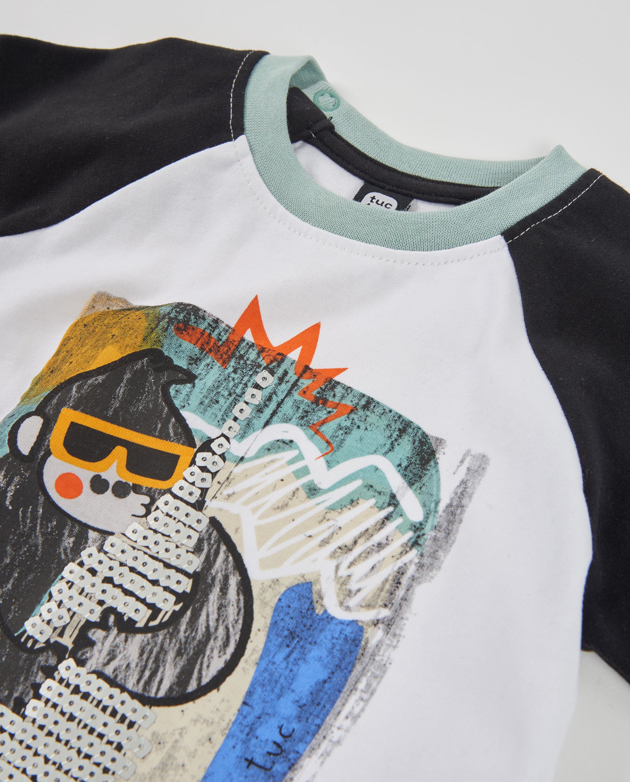 Tuc Tuc NY Fun t-shirt bimbo bianca manica lunga