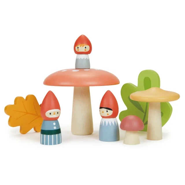 Tender Leaf Merrywood Famiglia gnomi bosco set legno 3 figure