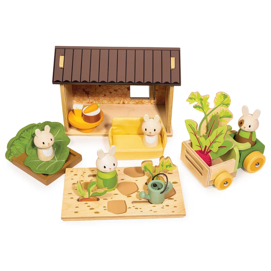 Tender Leaf Bunny's Carrot Patch mini mondo legno