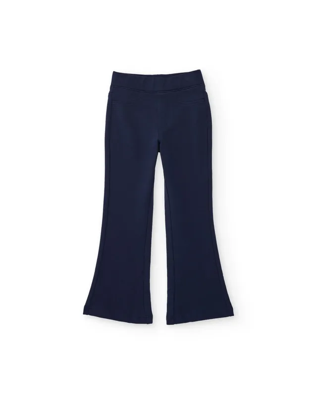 Tuc Tuc leggings bambina blu felpa a zampa elastico