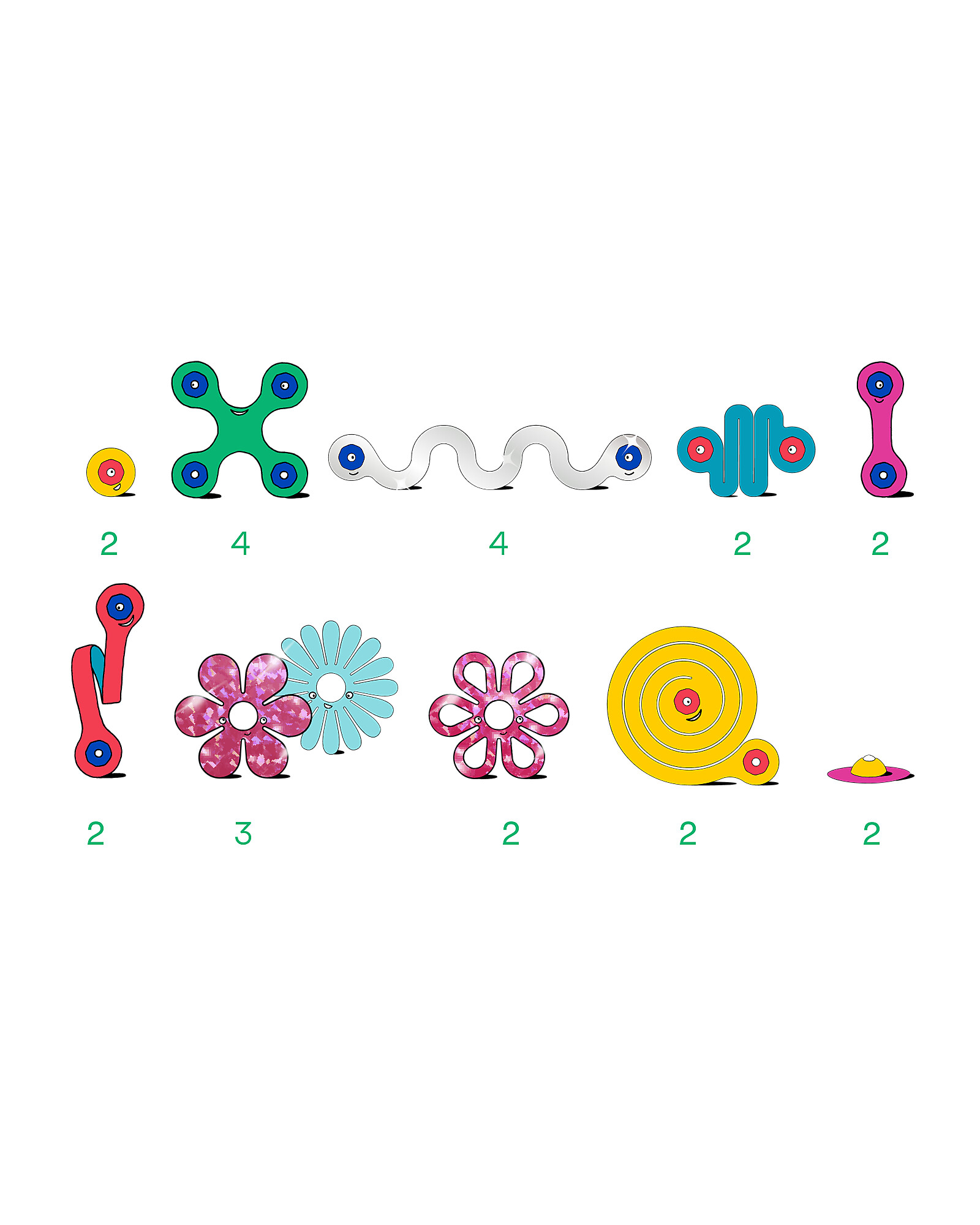 Clixo Set Gioielli gioco magnetico 28 pezzi STEAM