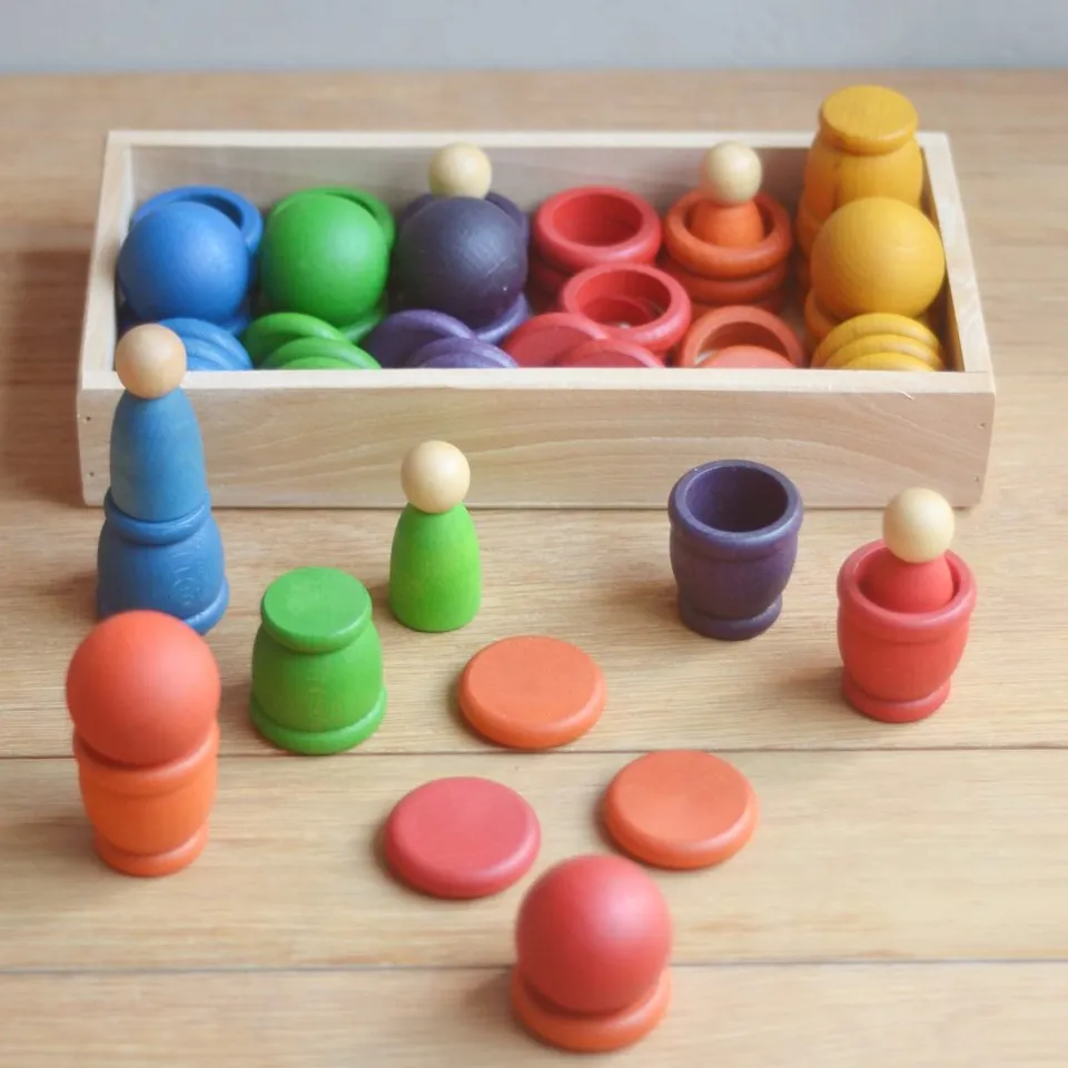 Grapat Starter Set gioco montessori in legno 67 pezzi