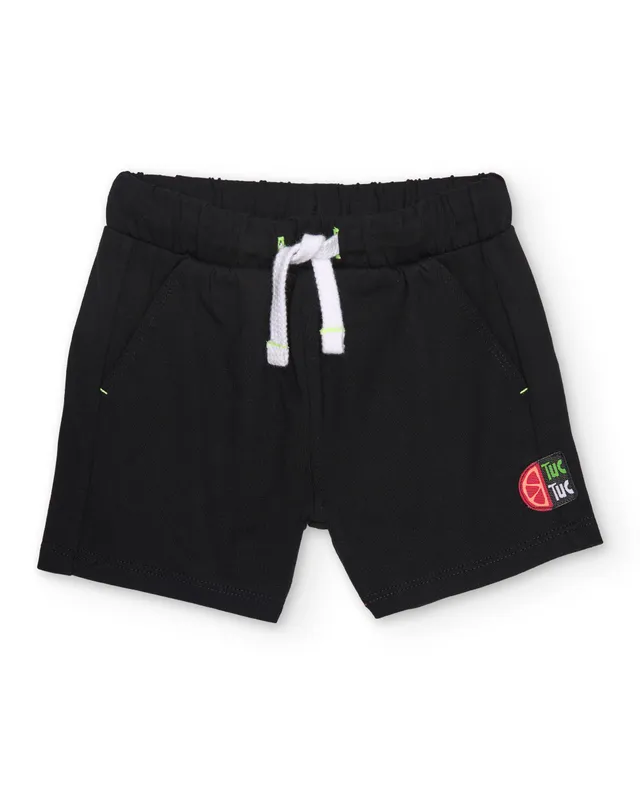 Tuc tuc bermuda bimbo nero in jersey cotone