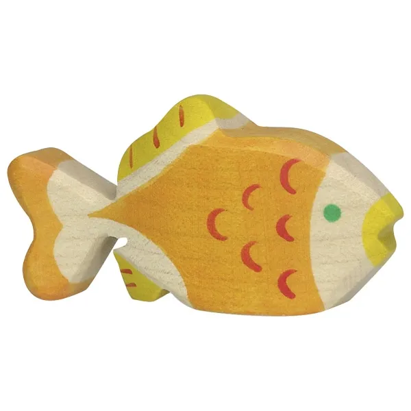 Holztiger Mare set 3 figure in legno pesce granchio