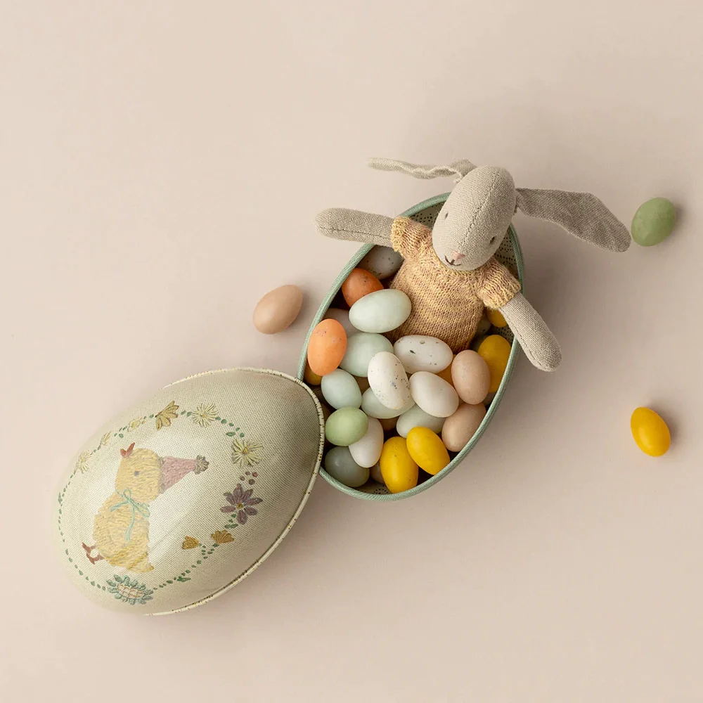 Maileg Coniglio uovo di Pasqua in metallo H 11 cm