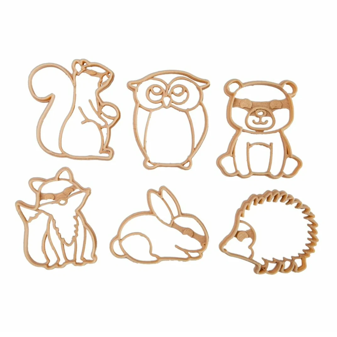 Kinfolk Animali del Bosco formine pasta modellabile set 6 eco