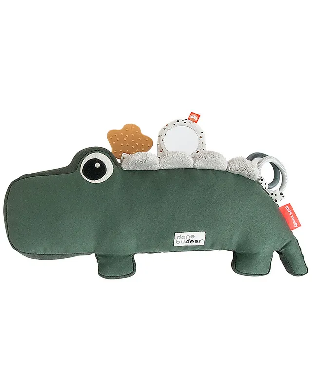 Done by Deer Croco cuscino tummy time verde